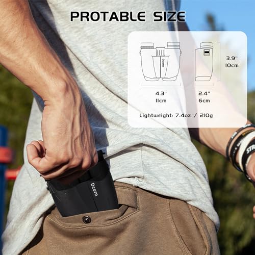 10x25 Binoculars for Adults