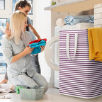 80L Large Laundry Baskets (Purple / 80L)