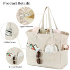 Large Beach Bag for Women (Khaki)