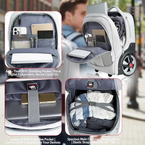 Rolling Backpack (Grey / 20IN)