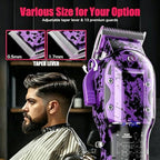 Professional Hair Clippers for Men (Purple Set)