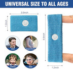 Motion Sickness Bands Anti Nausea Wristbands for Adult and Kids (1 Pair / 1 Pair D- Blue)