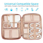 Travel Cord Organizer (Single Layer / Rosewood-Pink)