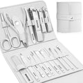 Manicure Set Professional Nail Clippers Pedicure Kit (White)