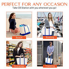 Medium Classic Canvas Tote Bag for Women (Royal Blue)