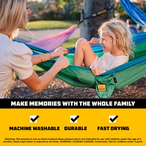 Kids Hammock Small Camping Hammock (Lavender & Pink / Kids)