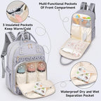 Diaper Bag Backpack (Gray)