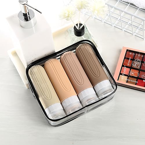 Travel Bottles for Toiletries (Cream)