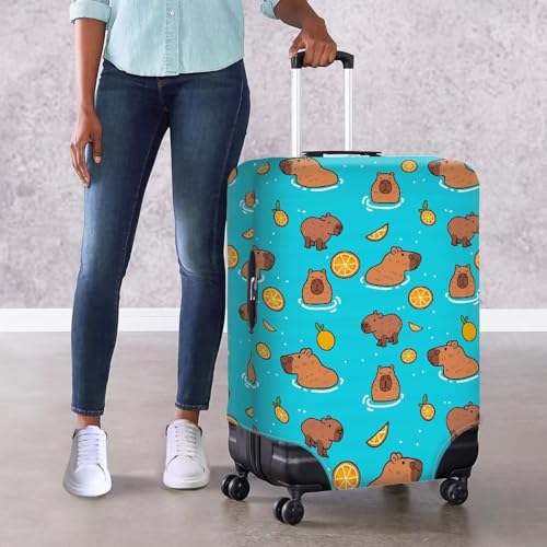 Capybara Suitcase Cover Elastic Luggage Covers for Suitcase Fit 30 (XL(for 30-32 inch luggage) / Capybara)