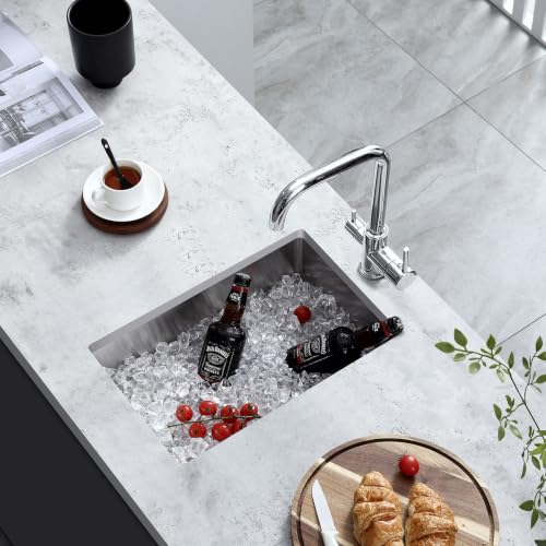 12 Inch Undermount Bar Sink 18 Gauge 304 Stainless Steel Brushed (Brushed / D12"xW18"xH8")