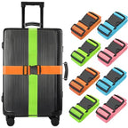 Luggage Straps for Suitcases (Blue+Orange+Rose Pink+Green / 8Pcs)