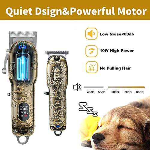 Mens Hair Clippers and Trimmers Set (Bronze)