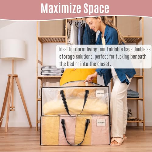 Heavy Duty Moving Bags (Clear / 2 Pack)