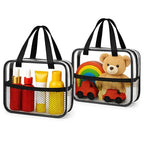 2PCS Large TSA Approved Clear Travel Toiletry Bags For Men Women (2PCS Large)