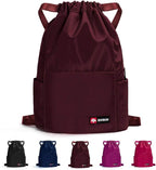 ZOORON Waterproof Drawstring Gym Backpack Bag by ZOORON