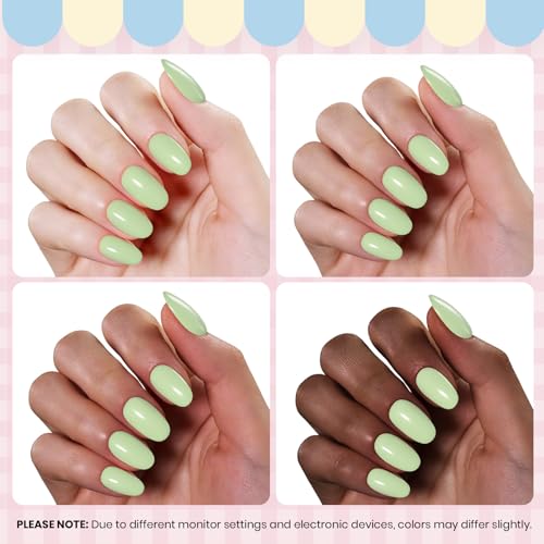 Beetles Green Gel Nail Polish (H - Pastel Green | Matcha Mousse)