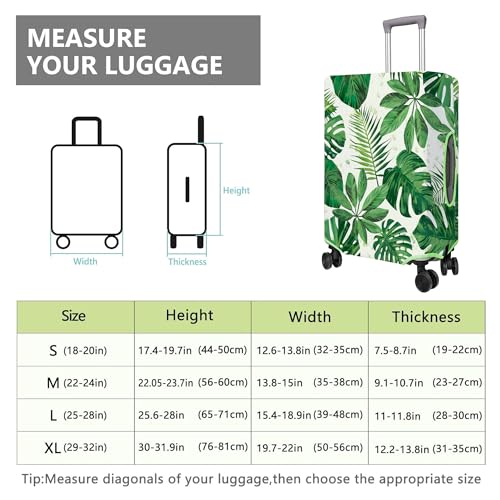 Travel Luggage Cover Suitcase Protector Fits 18 (A-2 / M(22-24in))
