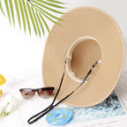 Womens Sun Straw Hat Bowknot Hat Summer Wide Brim Bucket Hats Foldable Beach Sun Hats Roll up UPF 50+ (1 Pack Bowknot Hat: Khaki, 4.7" Brim)