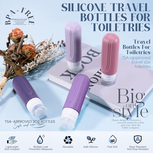 Travel Bottles for Toiletries (PURPLE)