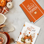 Fall Pumpkin Kitchen Towels 4 PCS