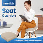 Seat Cushion Chair Pad (Beige / 2X-Large)