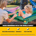 Kids Hammock Small Camping Hammock (Green & Blue / Kids)