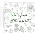 50Pcs She's Fresh off The Market Bridal Shower Napkins (Green)