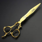 5.5/6 /7 Inch Purple Dragon Knight Professional Japanese Hair Scissors Barber Scissors Set (7 inch Cutting)