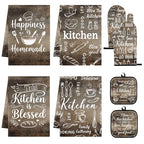 Dark Brown Kitchen Decor Set (Dark Brown)