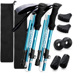 Hiking Poles 7075 Aluminum Tri (Aqua Sky (39.37''-47.24''))