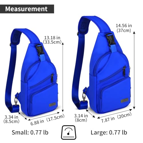 Sling Bag for Women (Leather Royal Blue / Small)