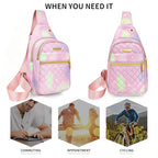 Small Sling Bag Casual Crossbody Sling Backpack (8002s-pgreen)
