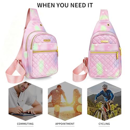 Small Sling Bag Casual Crossbody Sling Backpack (8002s-pgreen)