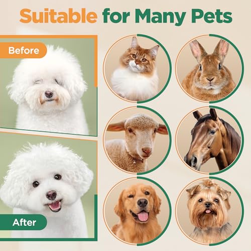 Professional 7000rpm Low Noise 55db Cordless Rechargeable Dog Clippers (Silver)