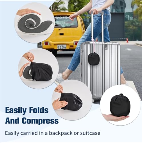 Neck Pillow for Traveling (Light Grey)