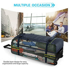 Rolling Duffle Bag with Wheels (Navy / 33 inch)