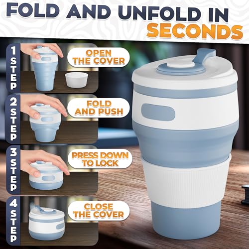 Collapsible Coffee Cup with Lid