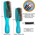 Gentle Blue Neon Hair Brush Set (Set / Blue)