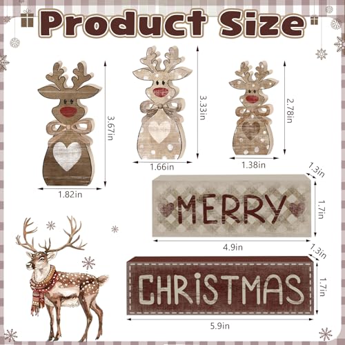 Tiered Tray Decor Set (Reindeer)