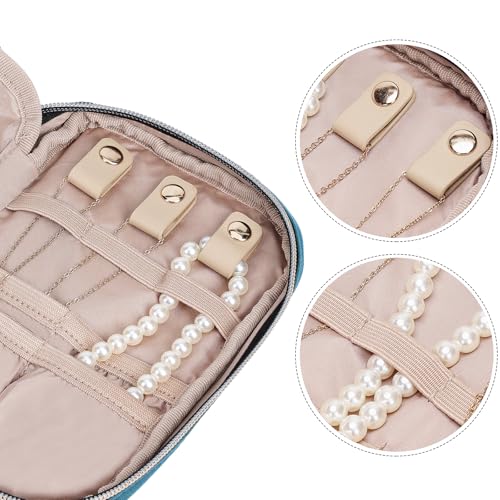 Travel Jewelry Case Organizer (Lake-Blue / Small)