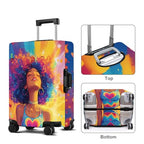 Girl Luggage Cover Washable Suitcase Protector Anti (Girl-1 / L(28-30inch suitcase))