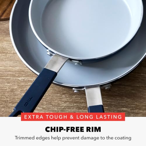 X Bobby Flay 16 Piece Ceramic Nonstick Cookware Set (16 Piece Cookware Set / Navy Blue)