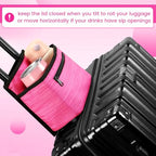 Luggage Travel Cup Holder for Suitcase (pink)