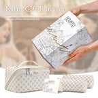 Travel Makeup Bag Cosmetic Bags for Women (A-8-White)