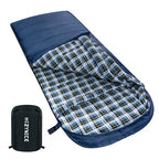 Sleeping Bags for Adults XXL Cold Weather (Blue / 0F Right Zip)