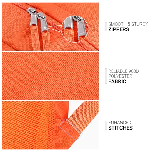36L Backpack for College (Tangerine / 18.5 Inch)