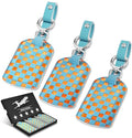Luggage Tags for Suitcases Travel Accessories (Blue+orange)