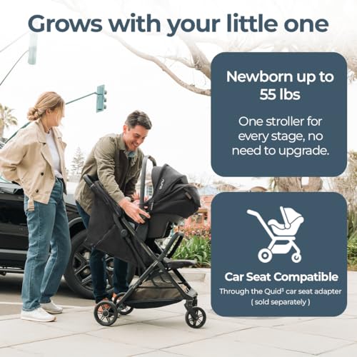 Quid³ Travel Stroller + Carry Bag & Wheel Covers (Cosmic Black with carry bag)