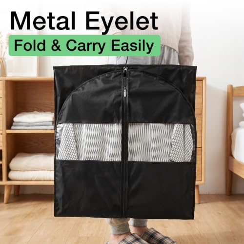 5 Pack Moucas 50" Black Garment Bag (50''- 5 Pack)