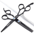 6 Inch Professional Hairdresser Scissors Left Handed Hairdresser Scissors Set (6-inch 2pc-B)